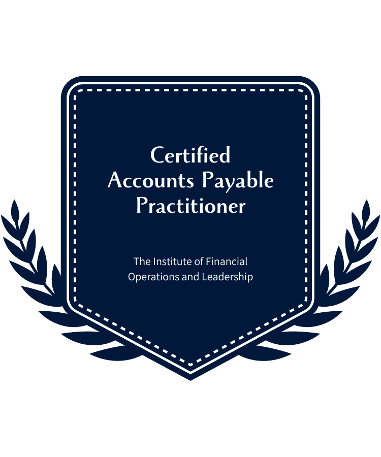 Accounts Payable Certification (CAPP) Institute of Financial